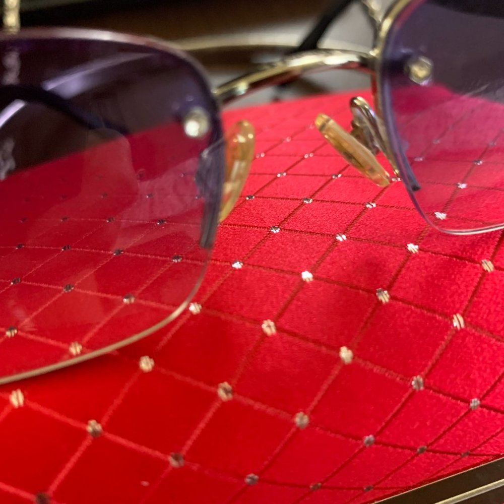 Vintage Chanel Sunglasses (approx 2005) 4130-B Swarovski crystal padded used - Picture 14 of 16